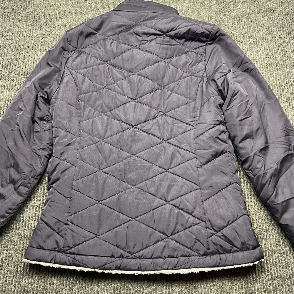 North Face Mossbud Swirl Plush Sherpa Lined Muted Purple Jacket Womens Small - Picture 3 of 9